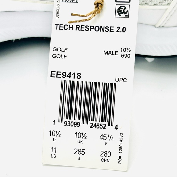 Adidas golf shoes Tech Response 2.0 Golf Shoes White Black New men size 11 main image 11